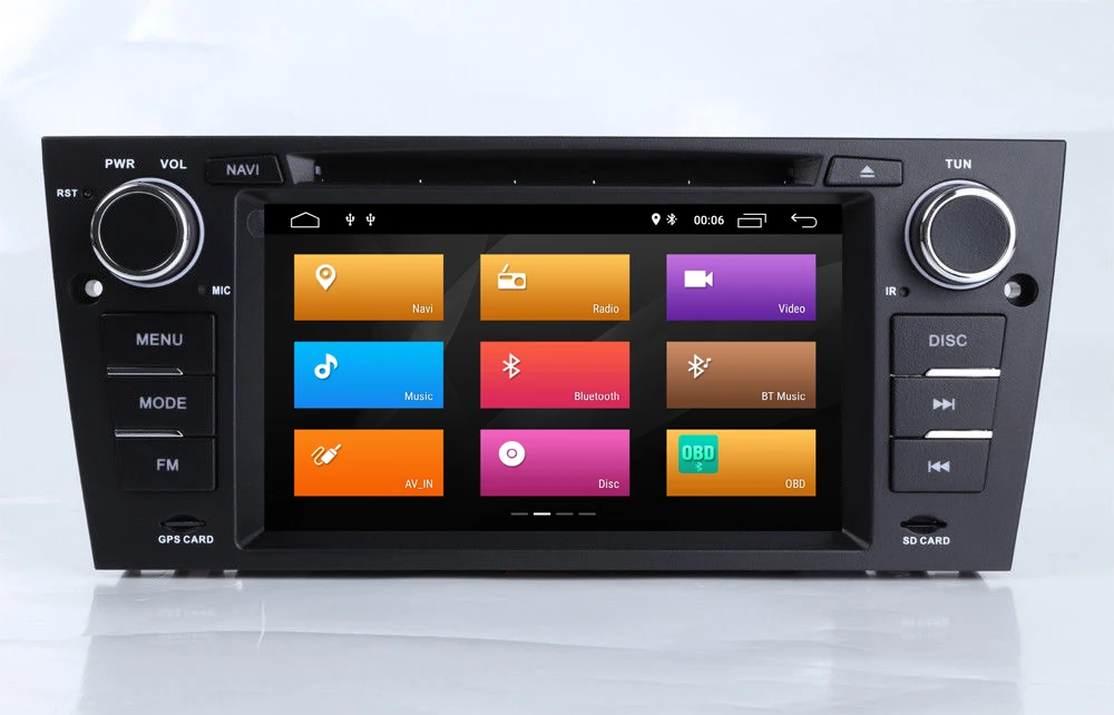 7 дюймовый Android 9 0 четырехъядерный автомобильный DVD GPS плеер для BMW E90 E91 E92 E93