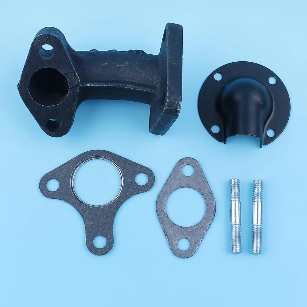 

Muffler Exhaust Deflector Manifold Pipe Bolt Gasket Kit For Honda GX340 GX390 11HP 13HP 188F Engine Generator Lawn Mower Pump