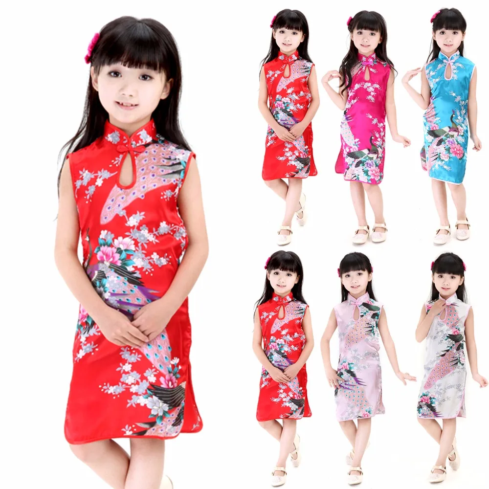Детское платье для маленьких девочек От 2 до 8 лет принцессы свадьбы Китайское