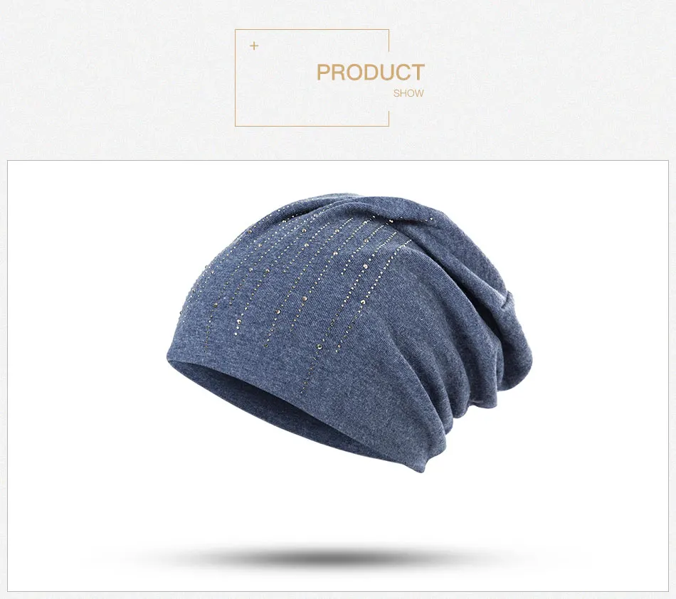 MLTBB, Новая зимняя женская шапка, повседневная, одноцветная, Skullies Beanies, стразы, шапка, модная, теплая, женская шапка, хлопок, женская шапка