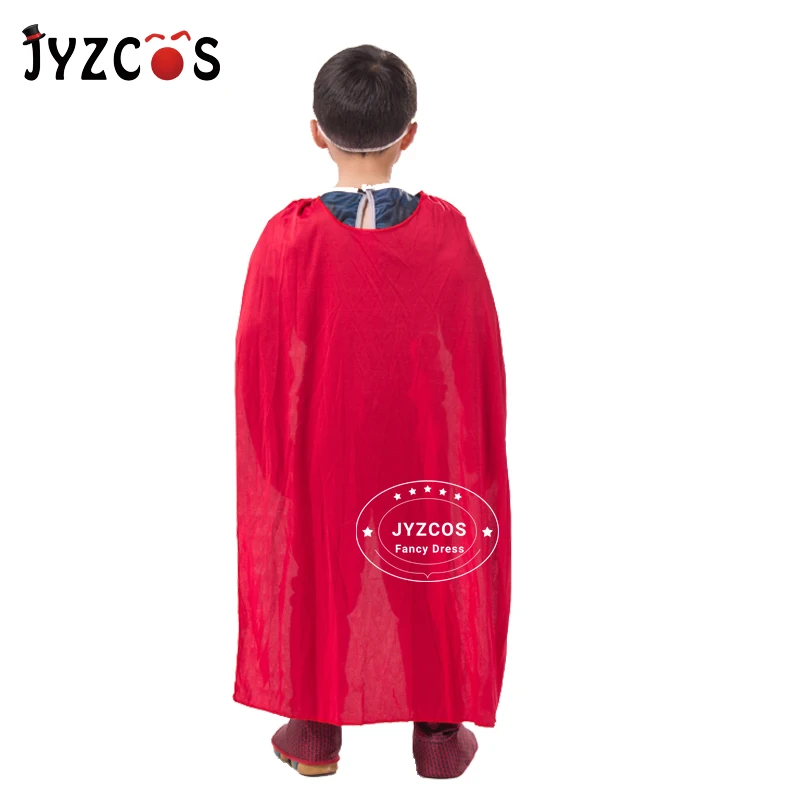 JYZCOS/Костюм Супермена для мальчиков; детский маскарадный костюм супергероя на Хэллоуин; Рождественский карнавальный костюм Пурима; нарядное праздничное платье
