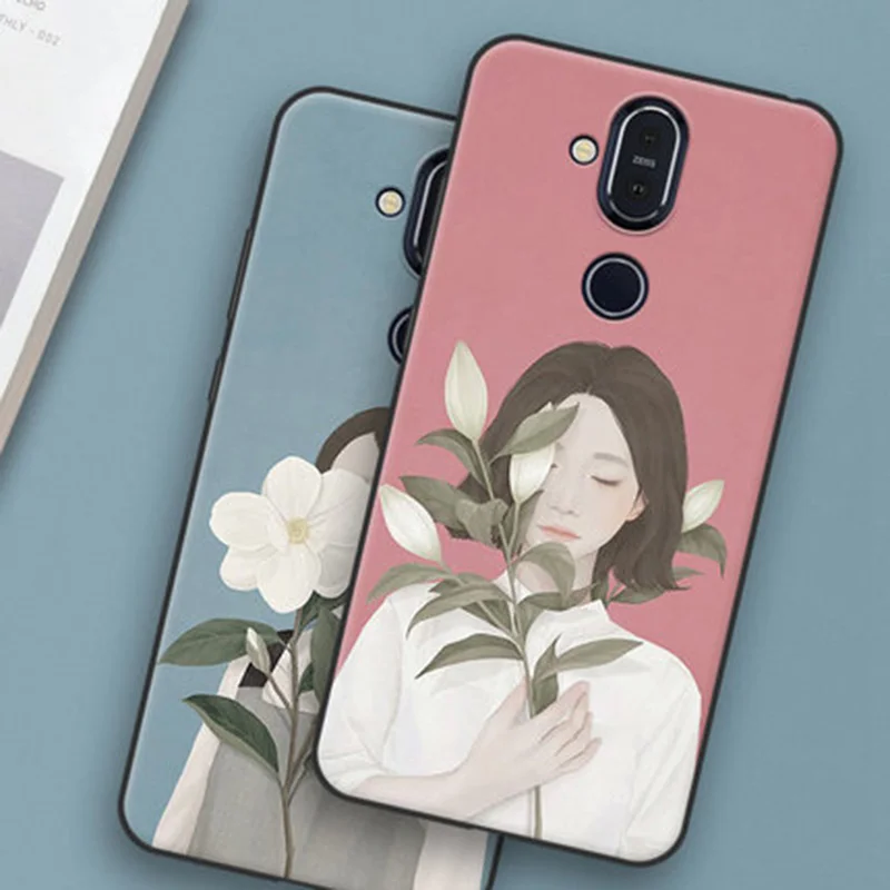 Чехол для Nokia X7 2018 мягкий чехол телефона в литературном стиле X 7 TA-1131 защитный TA1131 |