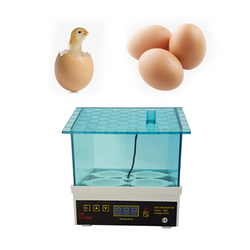 Инкубатор для яиц с 4 отверстиями мини инкубатор прозрачный автоматический птицы