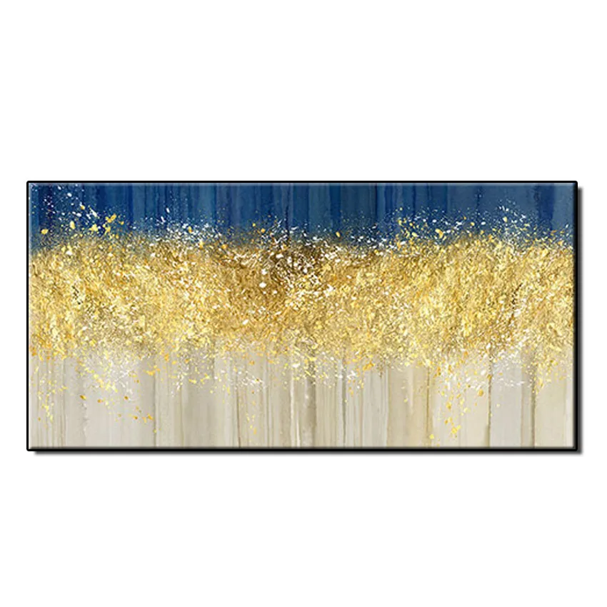 

Абстрактная фольга золотого дерева, новый дизайн, картина маслом, пейзаж, 100% ручная роспись, картины, художественная настенная живопись, хол...