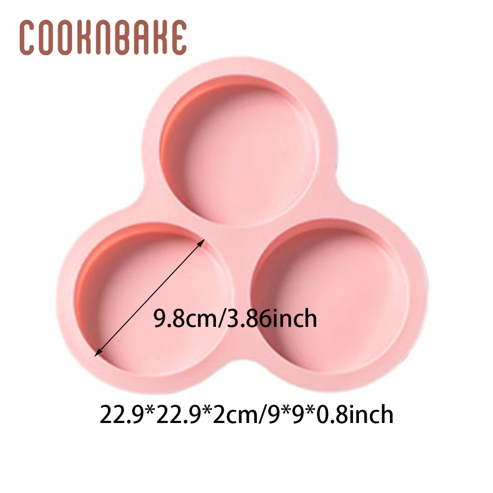 COOKNBAKE silicone mold for cake pastry baking round disc soap tool jelly pudding chocolate candy ice tray Cake Decoration form | Дом и сад