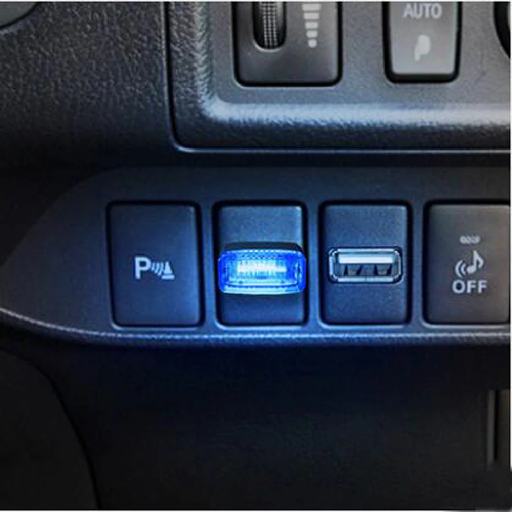 1 шт. автомобильный Стильный USB атмосферный светодиодный светильник