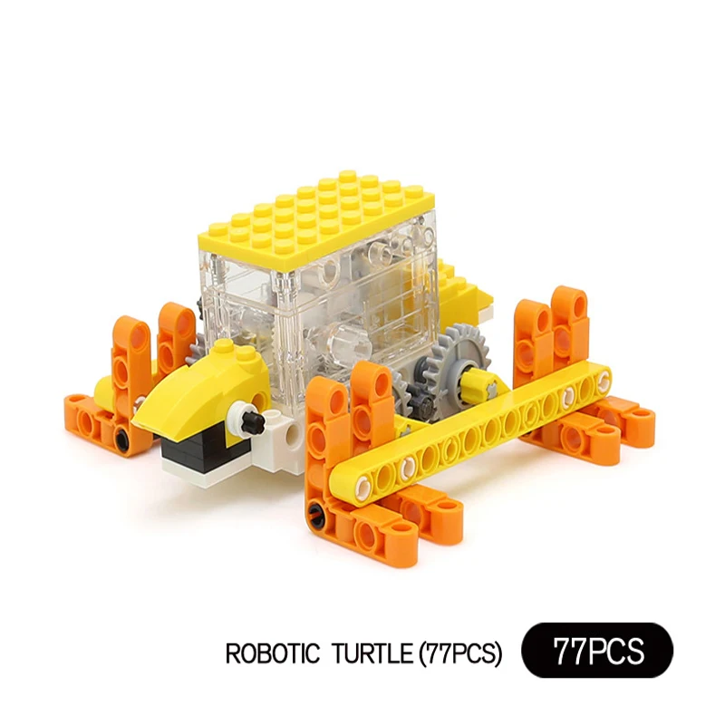 Wange технология Электрический робот блоки животных творческие DIY детские