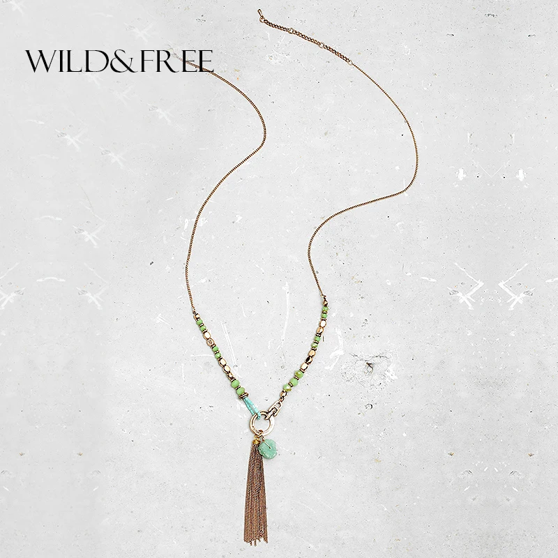 Женские золота Подвеска в виде кисточки из сплава длинная цепочка ожерелья