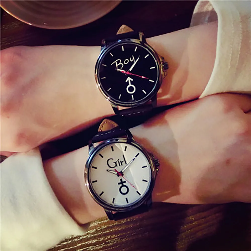 2019 Montre Femme Lover's Кварцевые аналоговые наручные нежные часы Роскошный кожаный
