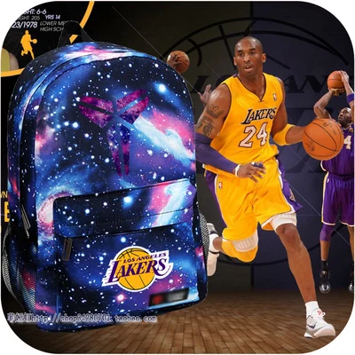 Баскетбол логотип рюкзак студенты коби молодежный школьный брайант мужчина /