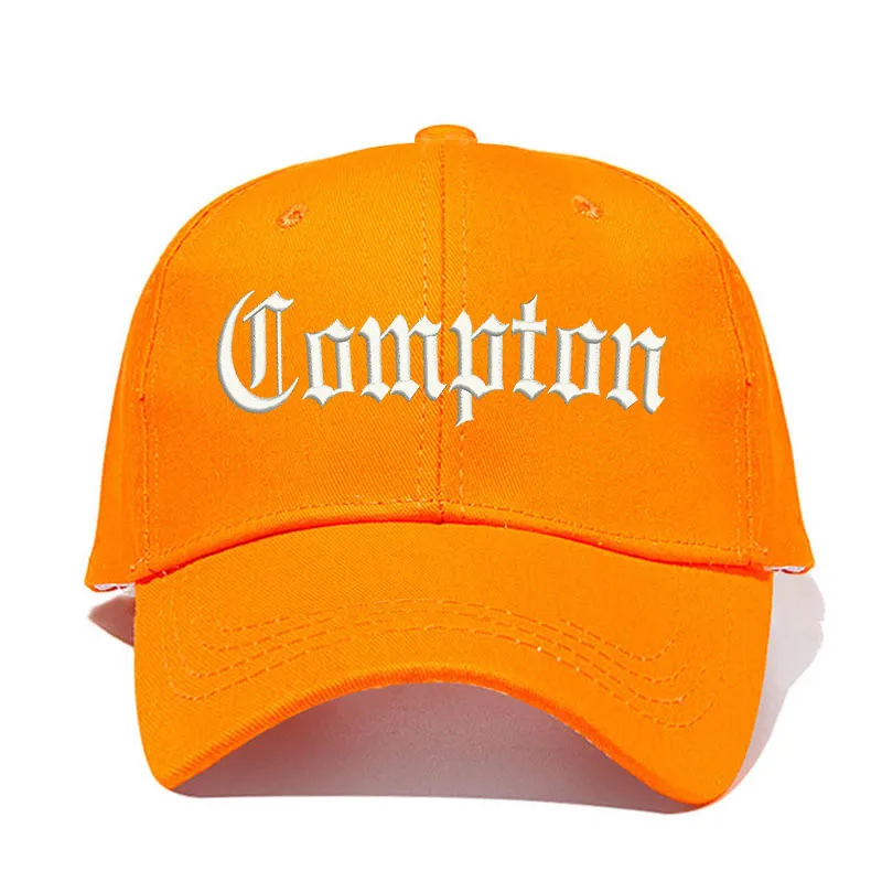 orange white Compton, мужская бейсбольная кепка со старинной вышивкой, унисекс, хлопковая кепка для папы, летняя бейсболка, женская, на заказ, Прямая поставка - Цвет: orange white