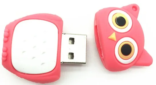 USB-накопитель мультяшный 64 ГБ 32 16 8 4 Гб ручка-сова usb 2 0 флеш-карта 128 Мб U-диск |