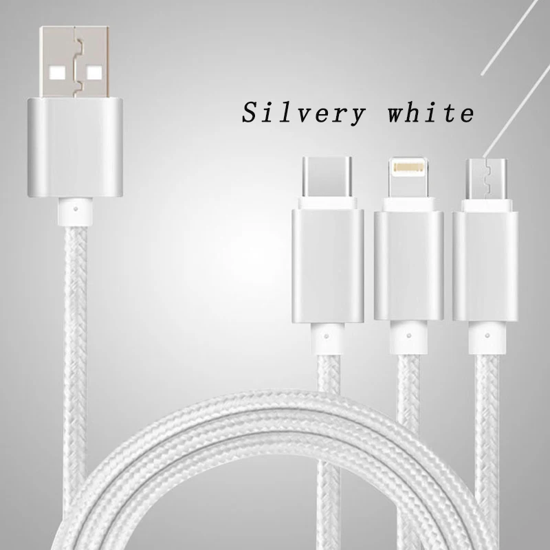 Три в одном быстрая зарядка алюминиевый сплав полностью медный провод сердечник