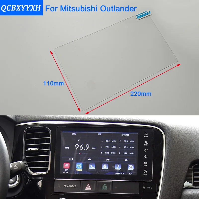 

For Mitsubishi Outlander Pajero Sport Car Styling GPS Navigation Screen Glass Protective Film Dashboard Display Protective Film