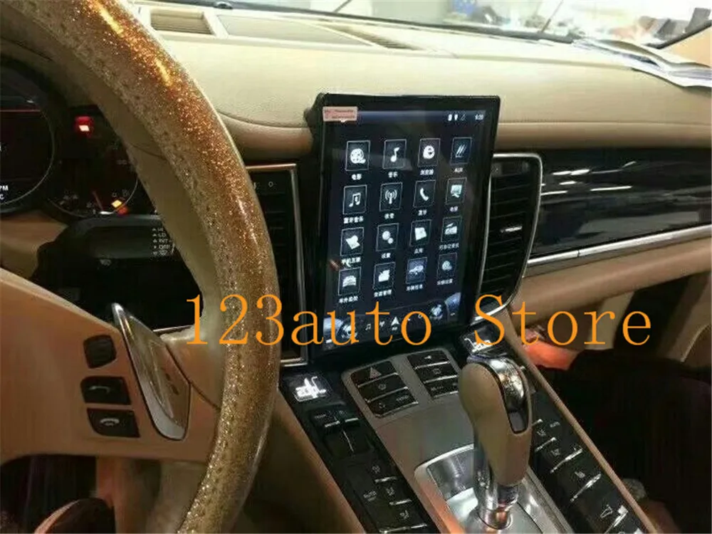 10,4 дюймов вертикальный Tesla стиль Android 7,1 авто без DVD gps навигация плеер радио аудио для porsche panamera 2G 32G 2010