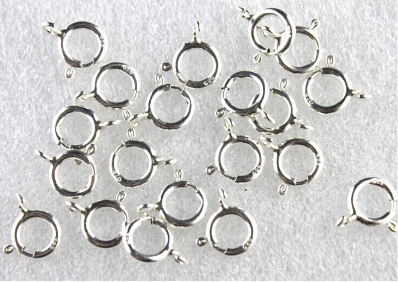 10 шт. пружинная Пряжка из серебра 925 пробы 5 6 мм|diy accessories|clasp braceletbuckle clasp |