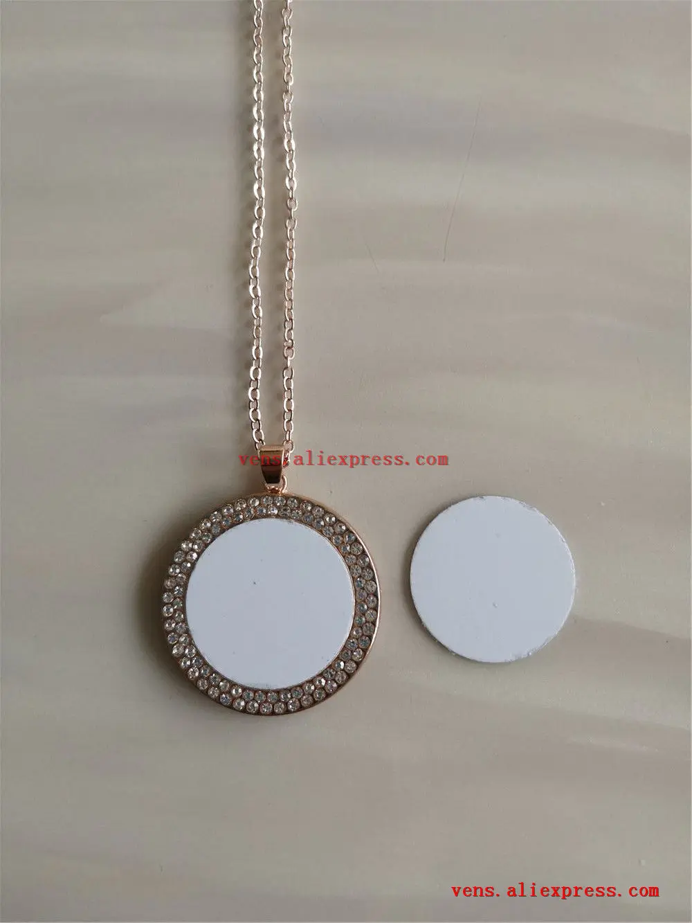 sublimation blank necklaces pendants fashion high quality round women necklace pendant hot tranfer printing consumable 20pcs/lot | Украшения