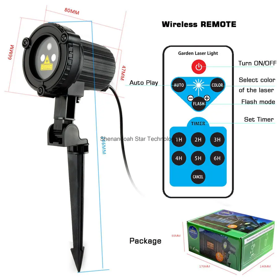 ESHINY удаленный открытый WF RGB лазерный проектор полный звезды Пейзаж снег Рождество Сад вечерние дом стены дерево DJ эффект светильник N9T120