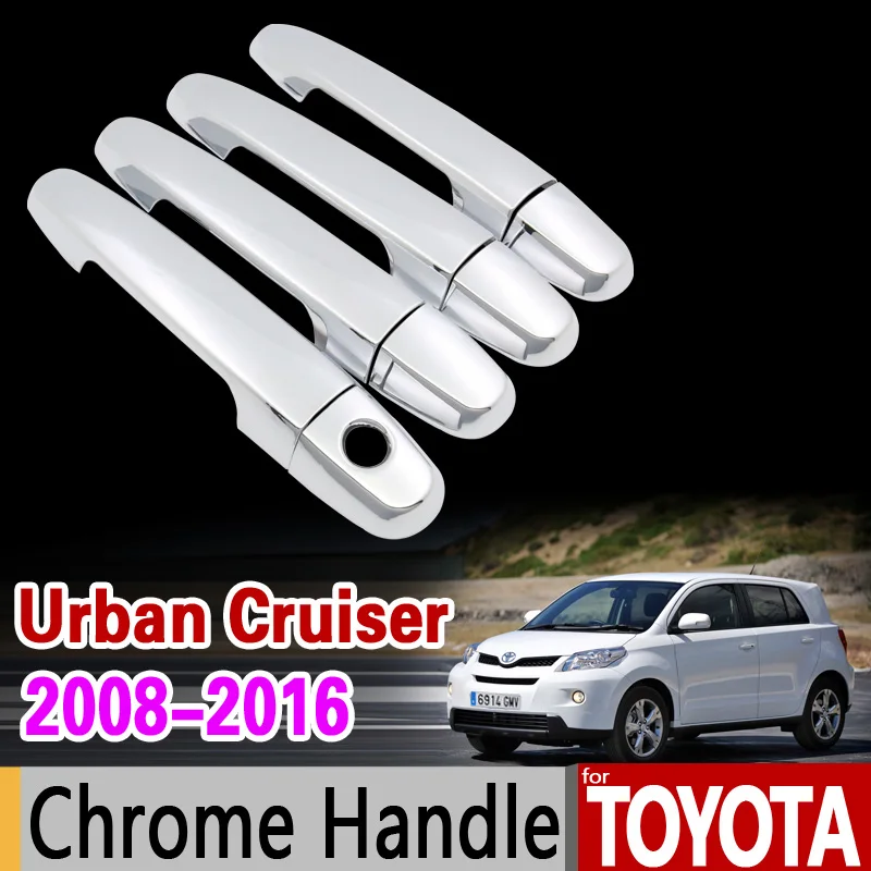 Хромированная Крышка для ручки Toyota Urban Cruiser 2008 2016 XP110 Scion xD ist 2009 2011 2013 2015 Аксессуары