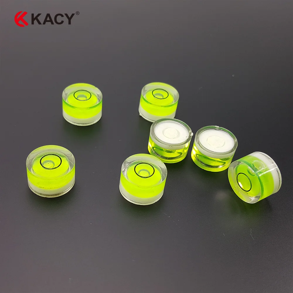 Kacy 18x 9 мм Бесплатная доставка пластиковый круглый флакон пузырьковый уровень и
