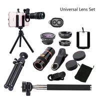 all in 1 accessories phone camera lens top travel kit for iphone 8 x 7 6 plus samsung galaxy s9 htc for xiaomi huawei cellphones