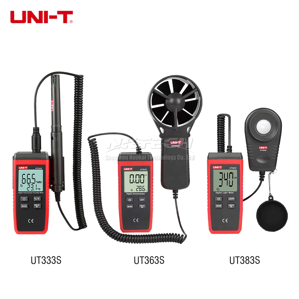 UNI T UT333S цифровой измеритель температуры и влажности UT363S анемометр скорости ветра