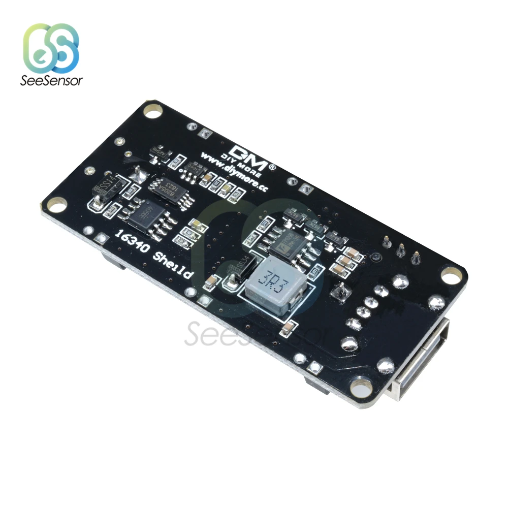 ESP8266 ESP32 Двойной 16340 литиевая батарея зарядное устройство щит USB мобильный Банк питания держатель батареи зарядное устройство плата модуль для Arduino