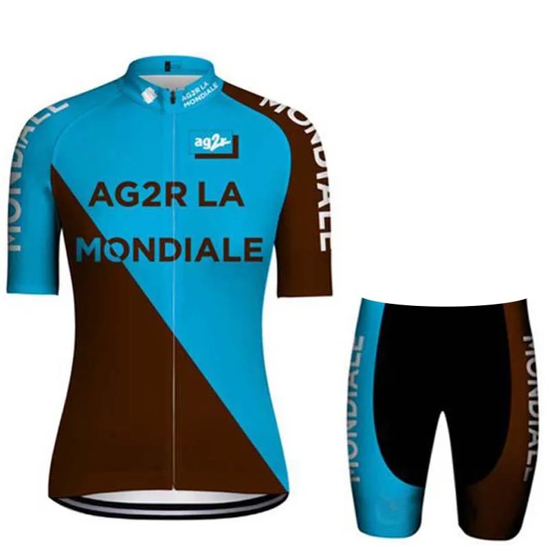 Triathlon Ag2r Men Cycling Bicycle Jerseys Breathable Mountain Bike Clothing Maillot Ropa Ciclismo Quick dry Jersey set | Спорт и