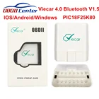 Диагностический сканер Viecar 4,0 Bluetooth ELM327 V1.5 PIC18F25K80 OBD2, ELM 327 Bluetooth 1,5 IOS Andorid Windows OBDII, считыватель кодов