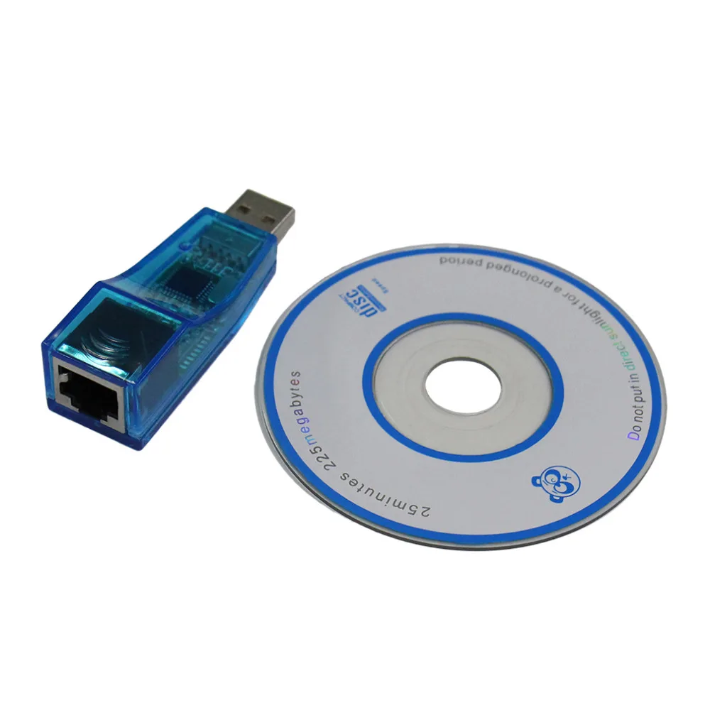 Адаптер сетевой карты с USB 1 на LAN RJ45 Ethernet 10/100 Мбит/с для Win7 Win8 Android планшетный ПК