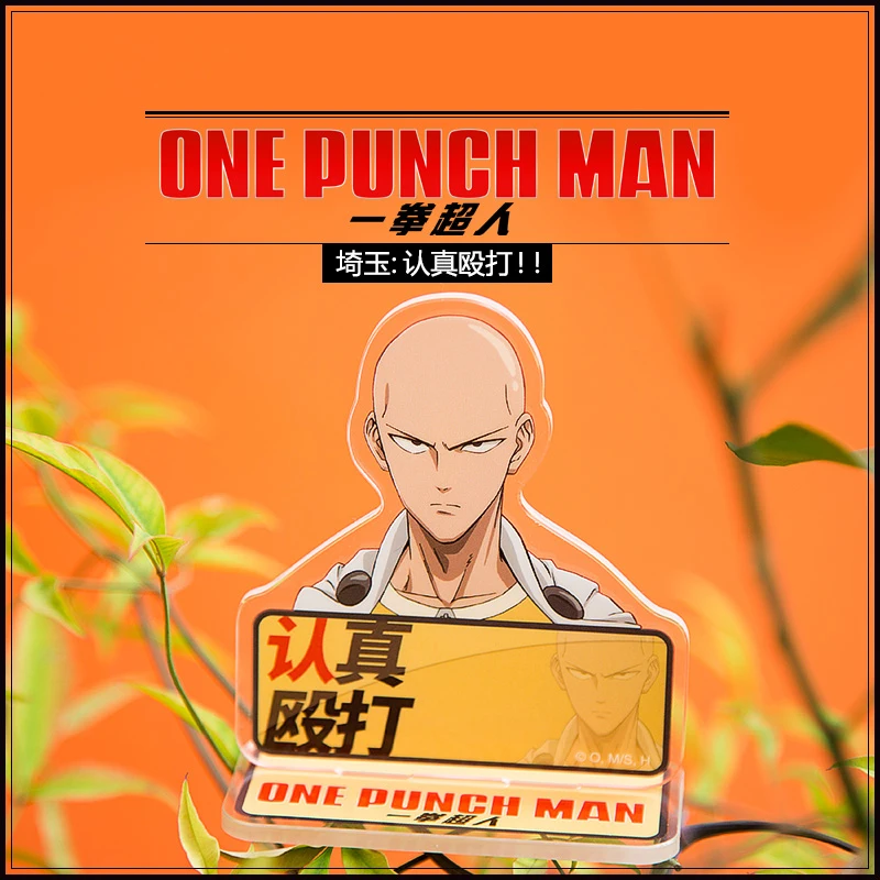 Японское аниме ONE PUNCH MAN Saitama Genos Tatsumaki Косплей фигурка на акриловой подставке