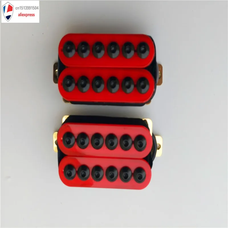 1 комплект магнитная Красная гитара Humbucker Pickup Set перемычка и шея|pickup set|humbucker pickup