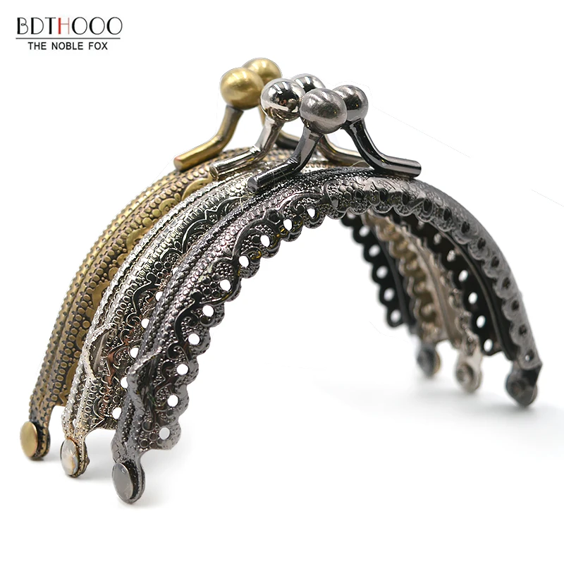 

8.5cm Round Metal Purse Frame Handle for Clutch Bag Handbag Accessories Making Kiss Clasp Lock Accessories For Bags Hardware