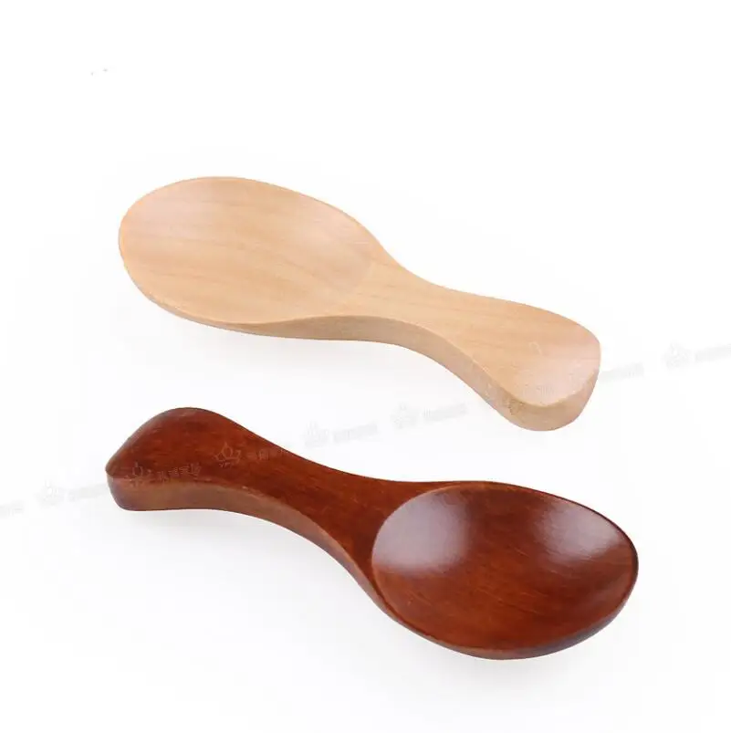 8 см мини деревянная чайная ложка маленькая для соли чай кофе сахар ложки детская