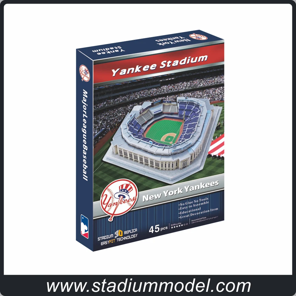 MajorLeagueBaseball MLB Yankee Stadium 3D головоломка бумага для моделирования DIY Модель Коллекция игрушек на подарок