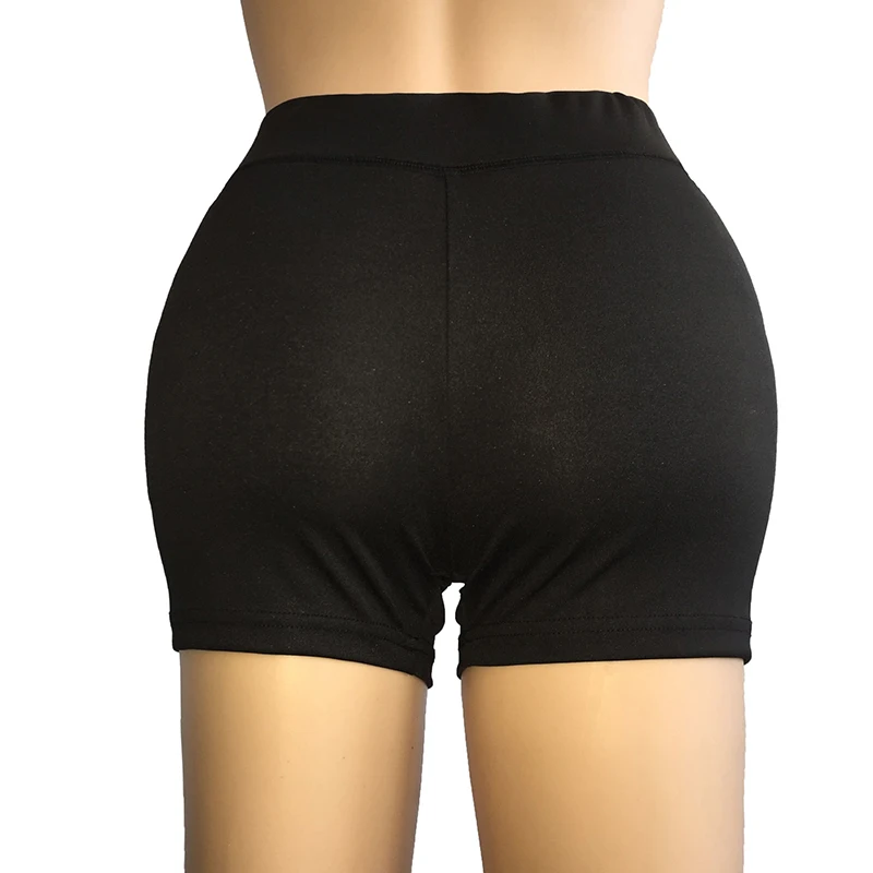 Женская спортивная одежда шорты для фитнеса обтягивающие пуш ап однотонная