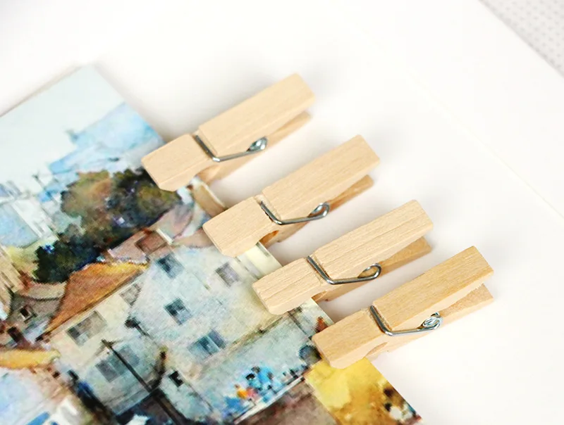 50 шт. очень маленькие шахты Размер 35 мм Мини натуральные деревянные зажимы для фото прищепки ремесло украшения Зажимы колышки