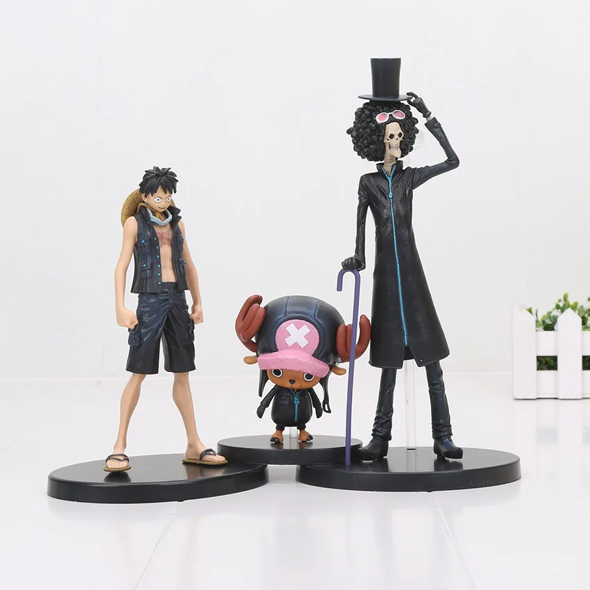 Фигурки героев Luffy Chopper Brook Sanji Nami Zoro franky usopp nico игрушки на Рождество 3 шт./компл. 9-22