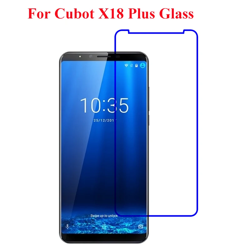 2 шт. закаленное стекло Cubot x18 Plus Защитная пленка для экрана телефона Взрывозащищенная защитная пленка для экрана из закаленного стекла Cubot x18 Plus
