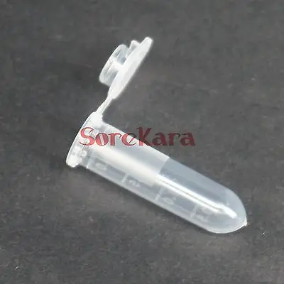

LOT 300 Scale line 5ml Laboratory Plastic Centrifuge tube Round bottom Vial Snap Cap For Sample Specimen