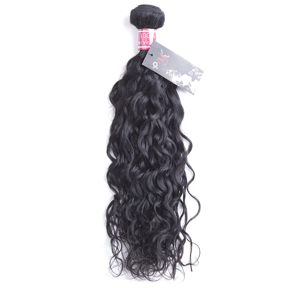 

JSDshine Hair Water Wave Brazilian Hair Weave Bundles 100% Human Hair 8-28 inch Natural Color Non Remy Hair Extensions