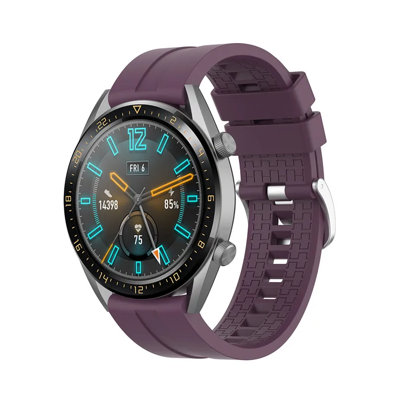 100 шт 20 мм 22 мм силиконовый ремешок для часов для Honor Magic/huawei watch GT acitve 46 мм ремешок для 42 мм GT Элегантный ремешок для часов
