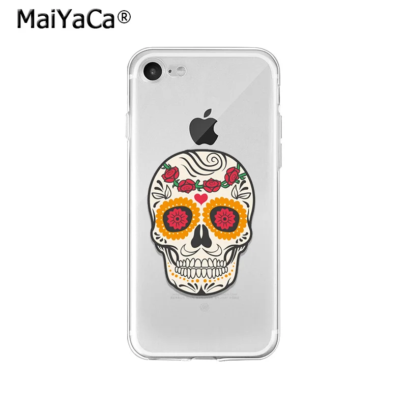 MaiYaCa мягкий чехол для телефона из ТПУ в стиле ретро с черепом и скелетом iPhone X XS MAX 6