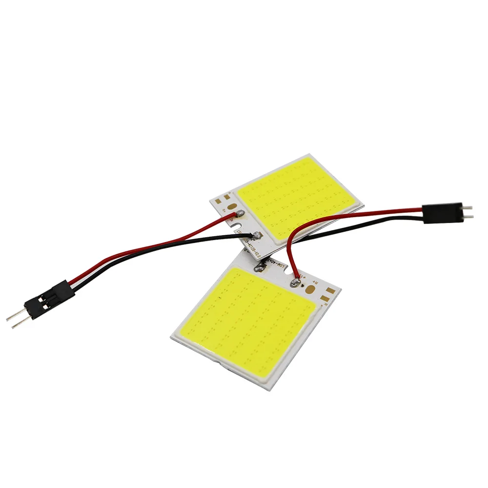 

YSY 20 шт. Белый COB 48SMD чип LED CarLight T10 Festoon BA9S купольный адаптер DC12V автомобильный светодиодный панельный светильник