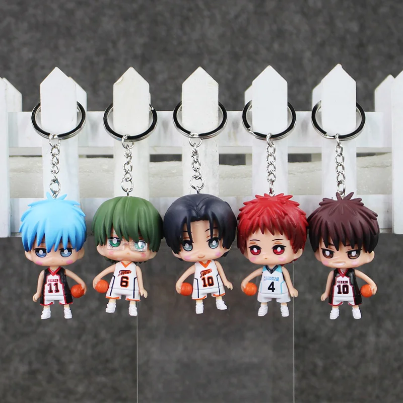 Брелок 9 шт./лот Kuroko без корзины Tetsuya Ryota Taiga Kagami Daiki atсус сейюр баскетбольные