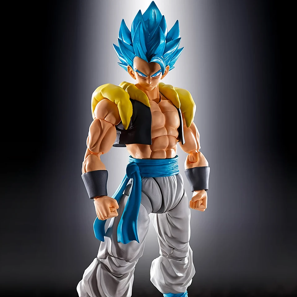 Tronzo Bandai Dragon Ball Z СВЧ Gogeta pvc рисунок моделей из фильма "Broly Gogeta цвет: черный, синий коллекция фигурка игрушки