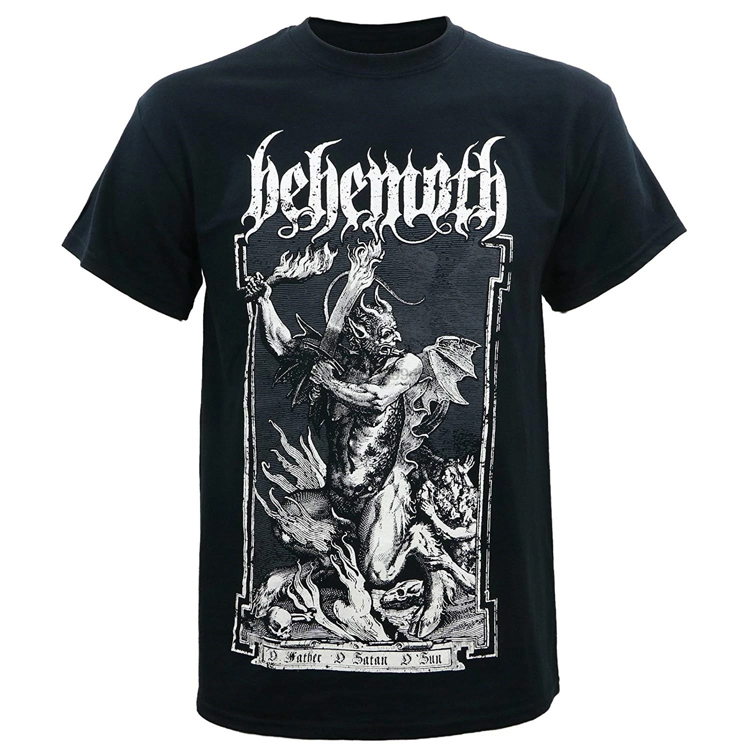 Behemoth Мужская футболка с о папой черная футболка с принтом Мужская хлопковая футболка стиль мода Топ Футболка для мужчин s плюс размер