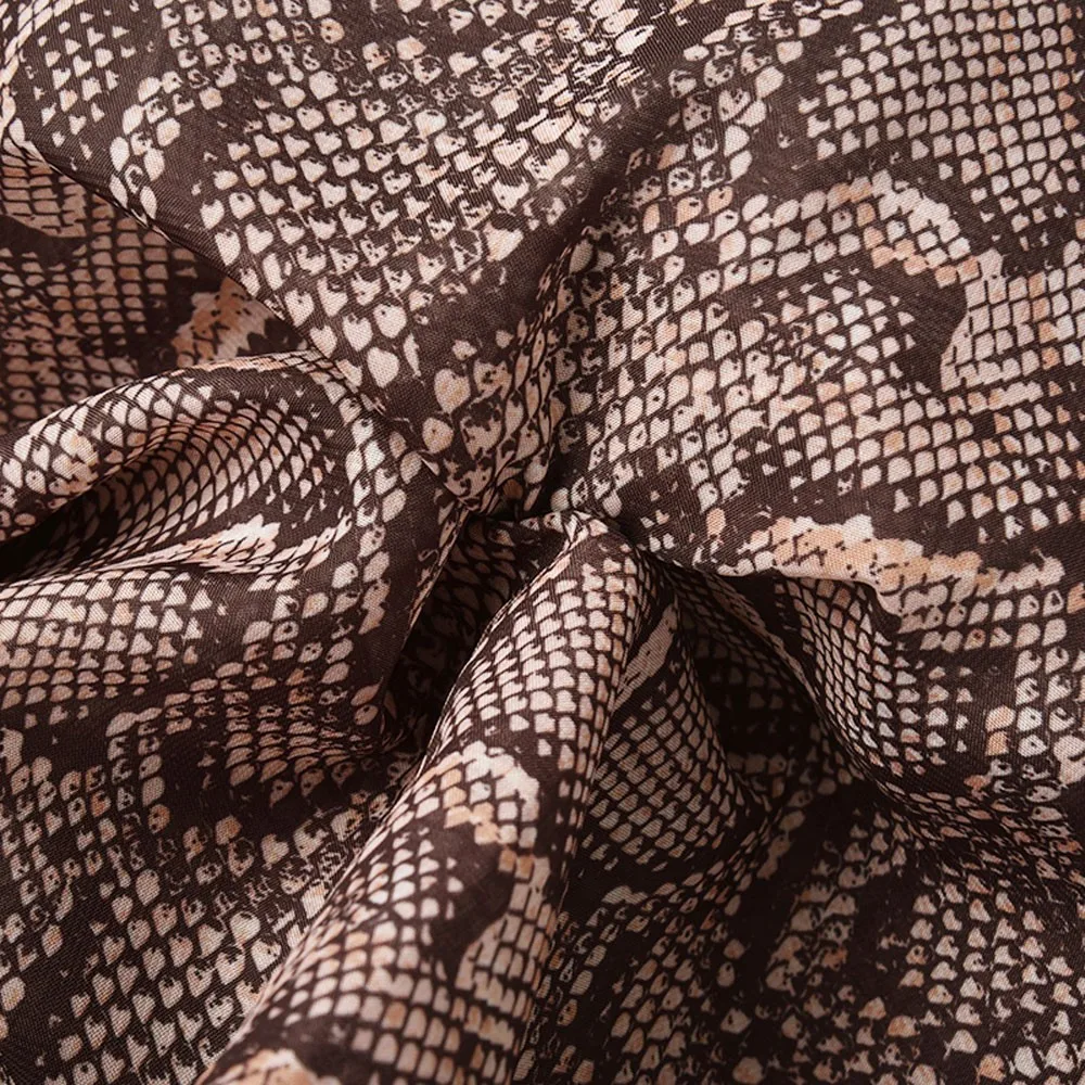 Женская рубашка, модная, со змеиным принтом, с открытыми плечами, Roupa Feminina, Женский Свободный Топ с длинным рукавом, Blusas Mujer De Moda, женская футболка