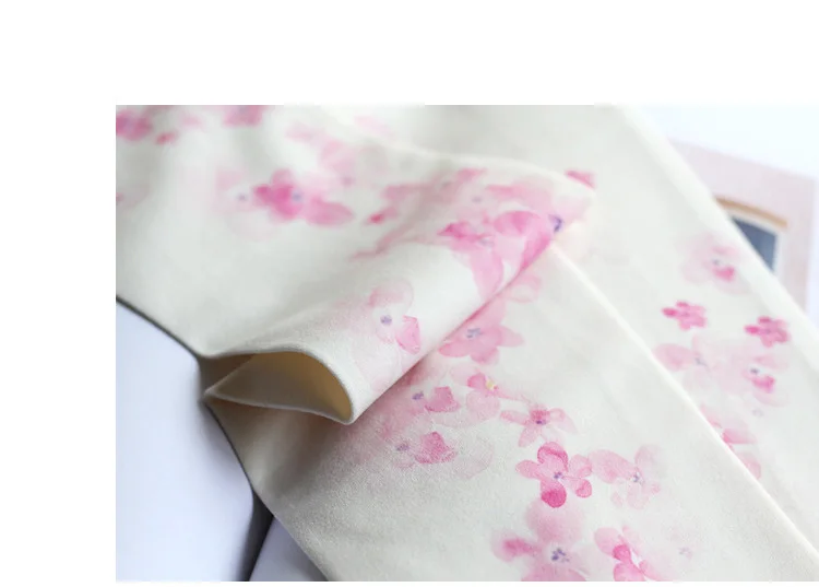 Леггинсы женские тонкие с принтом узор Сакурой аксессуары для носков |