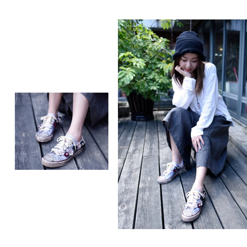 Artmu/оригинальная обувь; Новинка года; парусиновая обувь; Повседневная грязная обувь для студентов; обувь на плоской подошве; 606-69
